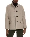 Cinzia Rocca Icons Wool & Cashmere-blend Short Coat In Neutral