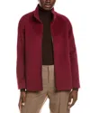 Cinzia Rocca Icons Wool-blend Short Coat In Red