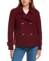 Cinzia Rocca Icons Wool Moto Jacket In Red