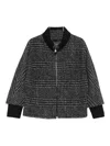 Cinzia Rocca Check-pattern Zip-front Jacket In Multi