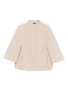 Cinzia Rocca Short Boucle Jacket In Neutral