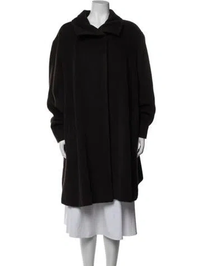 Pre-owned Cinzia Rocca Kid Mohair Coat In Black