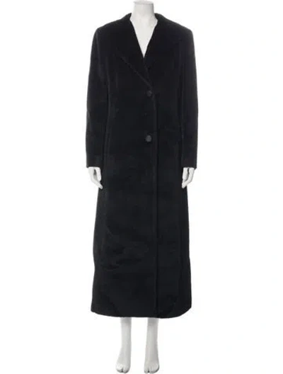 Pre-owned Cinzia Rocca Llama Coat In Black