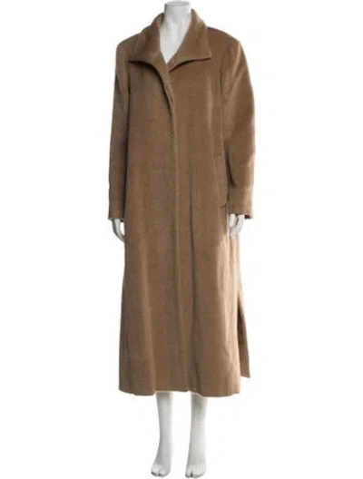 Pre-owned Cinzia Rocca Llama Coat In Brown