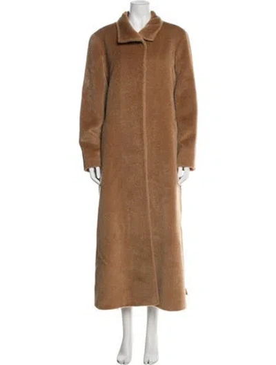 Pre-owned Cinzia Rocca Llama Coat In Brown
