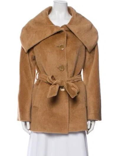 Pre-owned Cinzia Rocca Llama Coat In Neutral