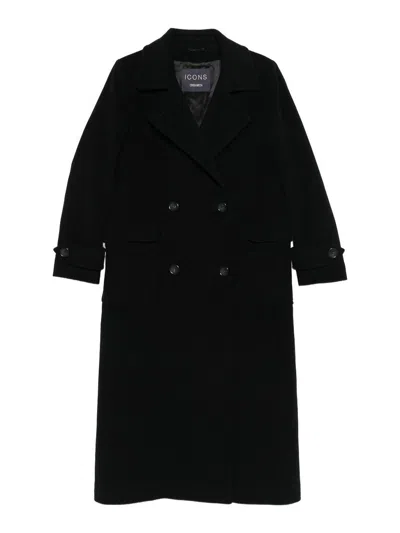CINZIA ROCCA LONG DOUBLE-BREASTED COAT