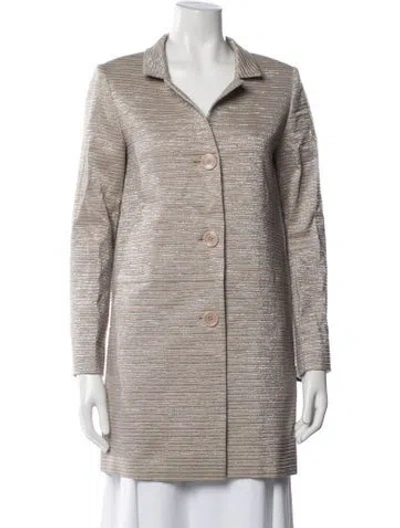 Pre-owned Cinzia Rocca Striped Jacket In Neutral