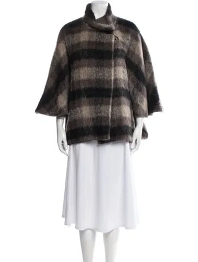 Pre-owned Cinzia Rocca Striped Jacket W/ Tags In Neutral