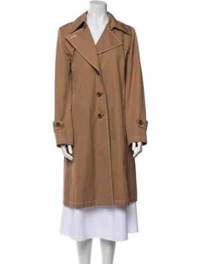 Pre-owned Cinzia Rocca Trench Coat In Brown