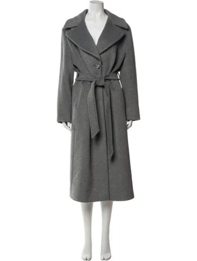 Pre-owned Cinzia Rocca Trench Coat In Gray