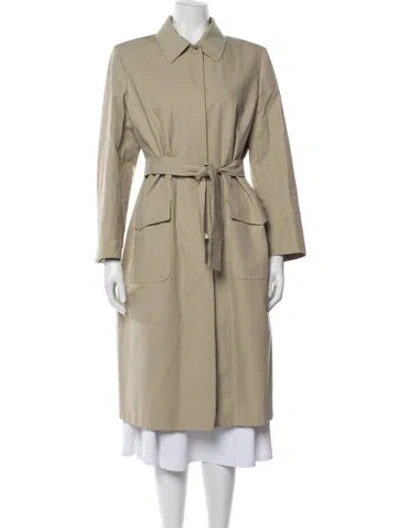 Pre-owned Cinzia Rocca Trench Coat In Neutral