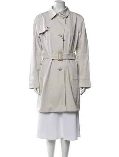 Pre-owned Cinzia Rocca Trench Coat In Neutrals