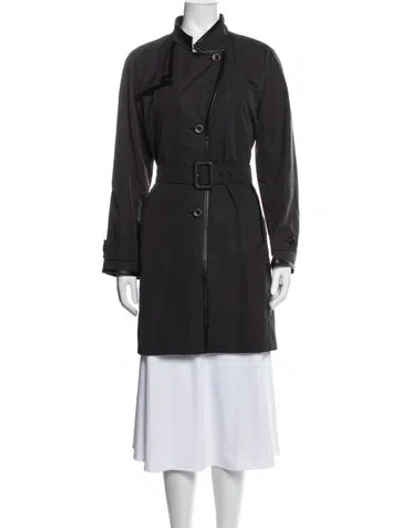 Pre-owned Cinzia Rocca Trench Coat W/ Tags In Grey