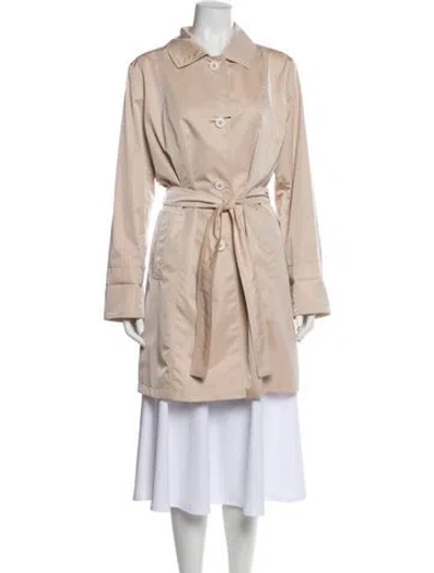 Pre-owned Cinzia Rocca Trench Coat W/ Tags In Neutral