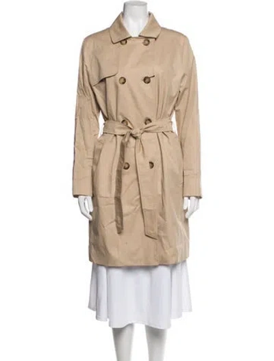 Pre-owned Cinzia Rocca Trench Coat W/ Tags In Neutrals