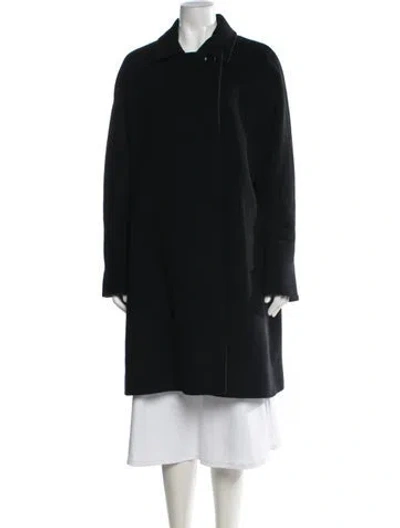Pre-owned Cinzia Rocca Vintage Wool Coat In Black