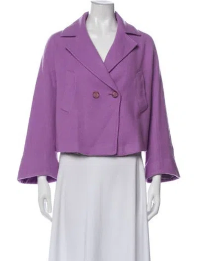 Pre-owned Cinzia Rocca Virgin Wool Blazer In Purple