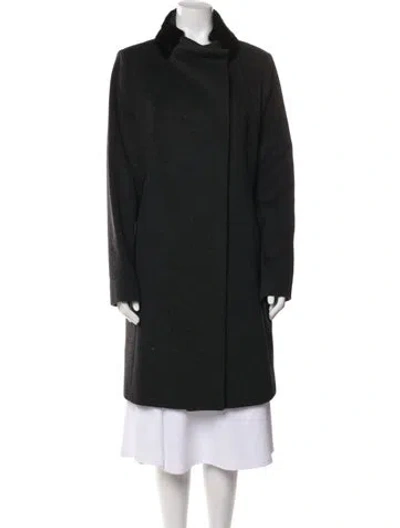 Pre-owned Cinzia Rocca Virgin Wool Coat In Black