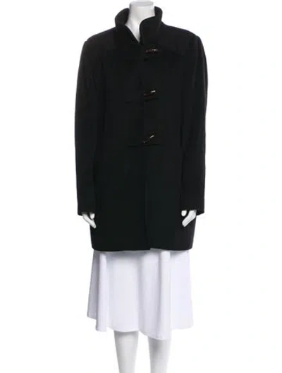 Pre-owned Cinzia Rocca Virgin Wool Coat In Black