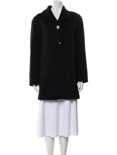 Pre-owned Cinzia Rocca Virgin Wool Coat In Black