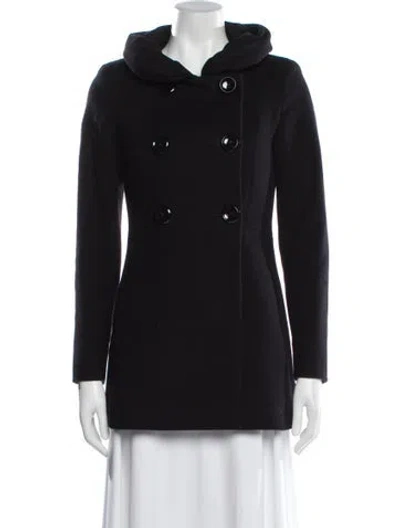 Pre-owned Cinzia Rocca Virgin Wool Coat In Black
