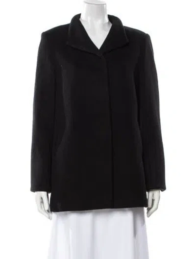 Pre-owned Cinzia Rocca Virgin Wool Coat In Black