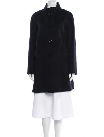 Pre-owned Cinzia Rocca Virgin Wool Coat In Black