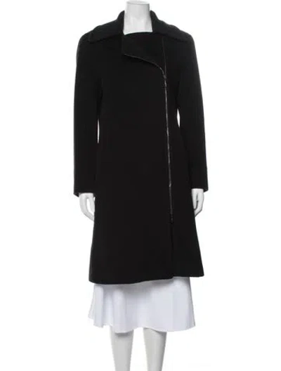 Pre-owned Cinzia Rocca Virgin Wool Coat In Black