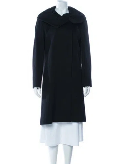 Pre-owned Cinzia Rocca Virgin Wool Coat In Black