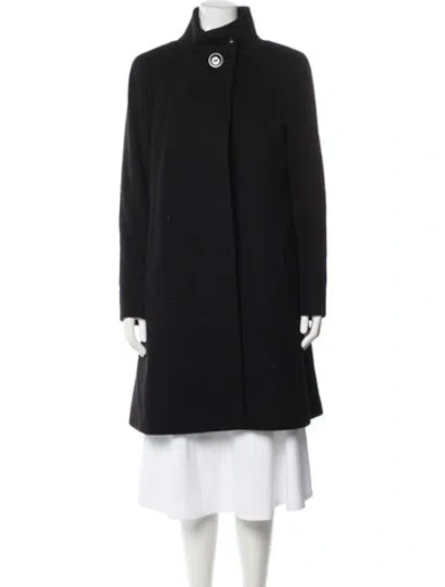 Pre-owned Cinzia Rocca Virgin Wool Coat In Black