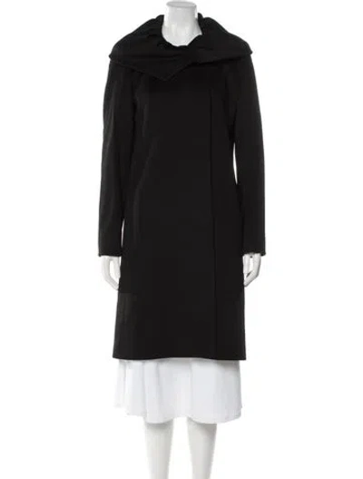 Pre-owned Cinzia Rocca Virgin Wool Coat In Black