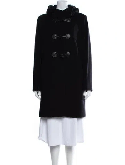 Pre-owned Cinzia Rocca Virgin Wool Coat In Black