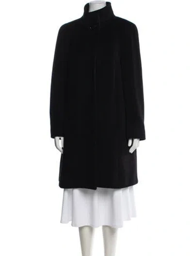 Pre-owned Cinzia Rocca Virgin Wool Coat In Black