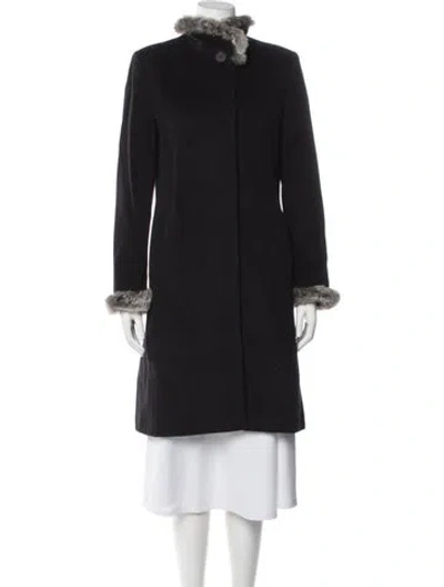 Pre-owned Cinzia Rocca Virgin Wool Coat In Black