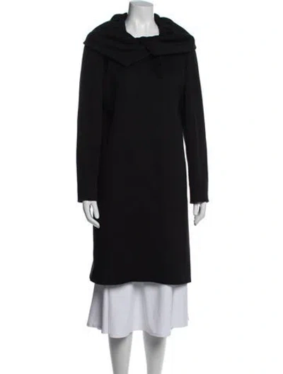 Pre-owned Cinzia Rocca Virgin Wool Coat In Black