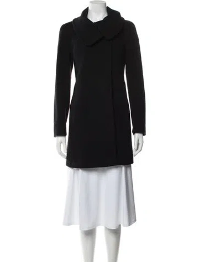 Pre-owned Cinzia Rocca Virgin Wool Coat In Black