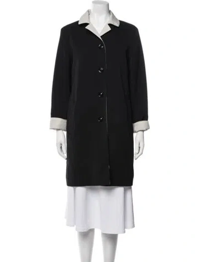Pre-owned Cinzia Rocca Virgin Wool Coat In Black