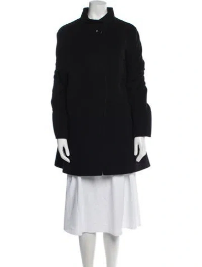 Pre-owned Cinzia Rocca Virgin Wool Coat In Black