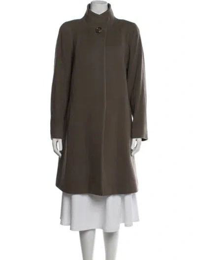 Pre-owned Cinzia Rocca Virgin Wool Coat In Brown