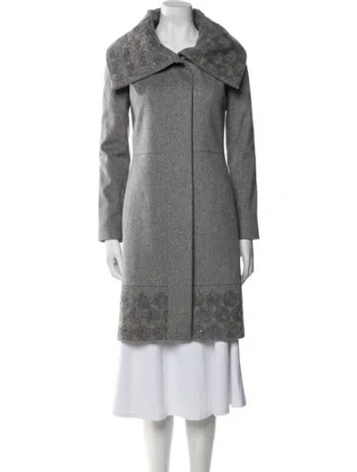 Pre-owned Cinzia Rocca Virgin Wool Coat In Gray