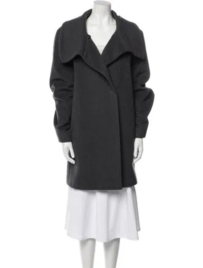 Pre-owned Cinzia Rocca Virgin Wool Coat In Gray