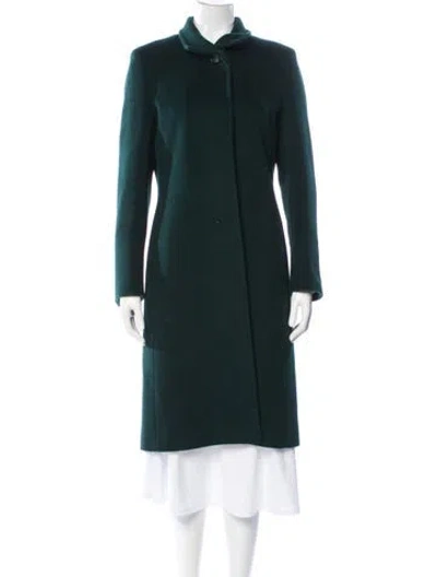 Pre-owned Cinzia Rocca Virgin Wool Coat In Green