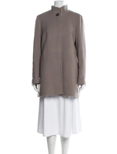 Pre-owned Cinzia Rocca Virgin Wool Coat In Grey