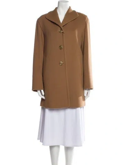 Pre-owned Cinzia Rocca Virgin Wool Coat In Neutral