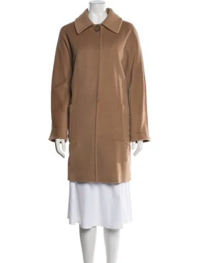 Pre-owned Cinzia Rocca Virgin Wool Coat In Neutrals