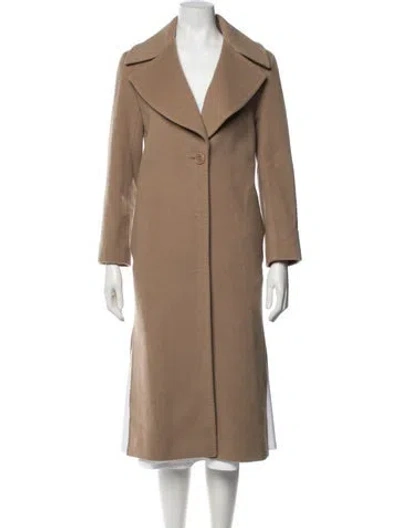 Pre-owned Cinzia Rocca Virgin Wool Coat In Neutrals