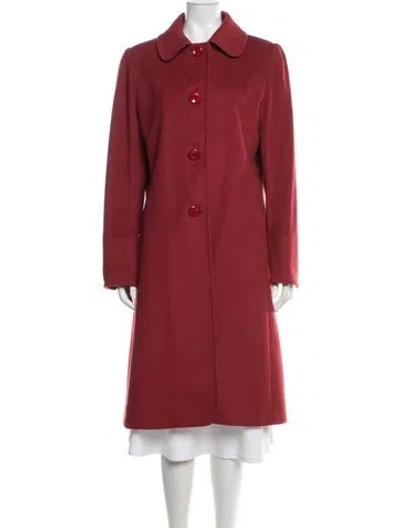 Pre-owned Cinzia Rocca Virgin Wool Coat In Red