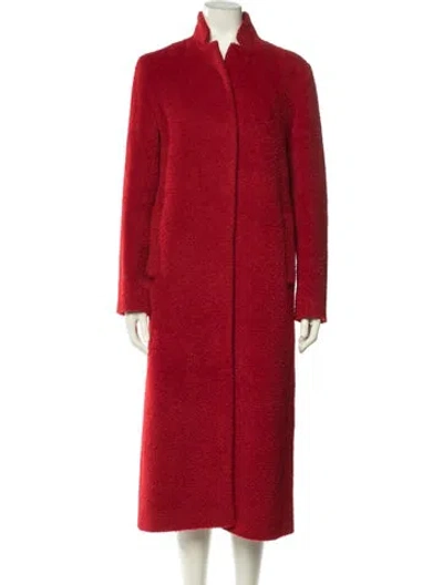 Pre-owned Cinzia Rocca Virgin Wool Coat In Red