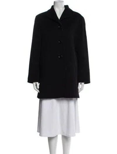 Pre-owned Cinzia Rocca Virgin Wool Coat W/ Tags In Black